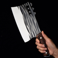 Couteaux de boucher en acier inoxydable de haute qualité pour la cuisine, légumes, viande, poisson, couteaux de chef pour hacher, boîte cadeau