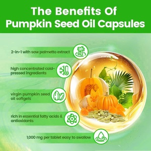Cápsulas Blandas de Saw Palmetto de Alta Calidad con Aceite de Semilla de Calabaza, Promueve la Salud de la Próstata, Ayuda al Crecimiento del Cabello, Mejora el Sistema Inmunológico - Product Image 3