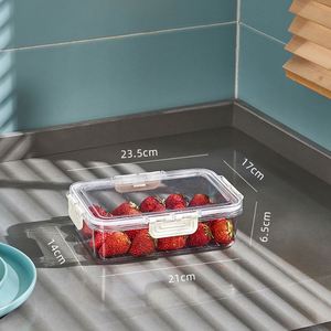 Transparent <b>Plastic</b> Refrigerator <b>Storage</b> <b>Box</b> Food Grade Food Vegetable Preservation - Product Image 6
