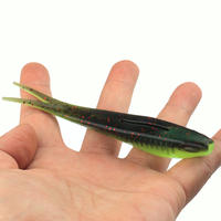 OEM 12cm 11g TPE Minnow Pêche à la traîne en eau salée Flasher Leurre Truite Appât souple Queue de pagaie Son Leurres de pêche Poissons d'eau douce Rivières