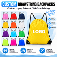 Sac à dos de sport personnalisé avec cordon de serrage, sac de sport pour la natation, l'entraînement, les exercices en plein air, les voyages et le transport quotidien