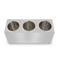 Ustensiles en acier inoxydable Couverts Couverts Caddy Holder Fourchette Couteau Boîte Conteneur Western Restaurant Buffet Equitment
