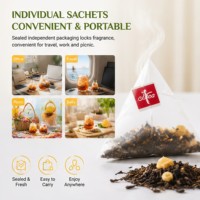 Sachets de thé noir glacé au citron, marque privée OEM, en gros, saveur miel, boisson estivale, sachet refermable