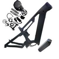 Rangka Sepeda Listrik Serat Karbon Dengfu E22 E23 untuk Motor Mid Drive 48V 52V 1000W 1500W Konversi M620 G510 M630 Baterai 17.5Ah