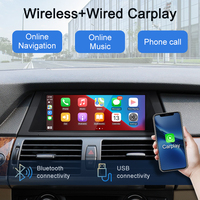 Sistema Linux STWEI de 8.8 Pulgadas con CarPlay Inalámbrico, Navegación GPS para Automóvil Android, Reproductor de Música y Video para BMW X5 E70 X6 E71 E72