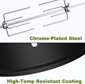 Anillo de Asador Resistente para Barbacoa de Carbón, para Asar Pollo y Pavo, Accesorio para Parrilla de Barbacoa al Aire Libre - Product Image 3
