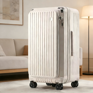 Mala de Viagem com Abertura Lateral em Zíper de 30 Polegadas, Grande Capacidade, Expansível, com Senha, Mala de Rodas com 5 Rodas - Product Image 1