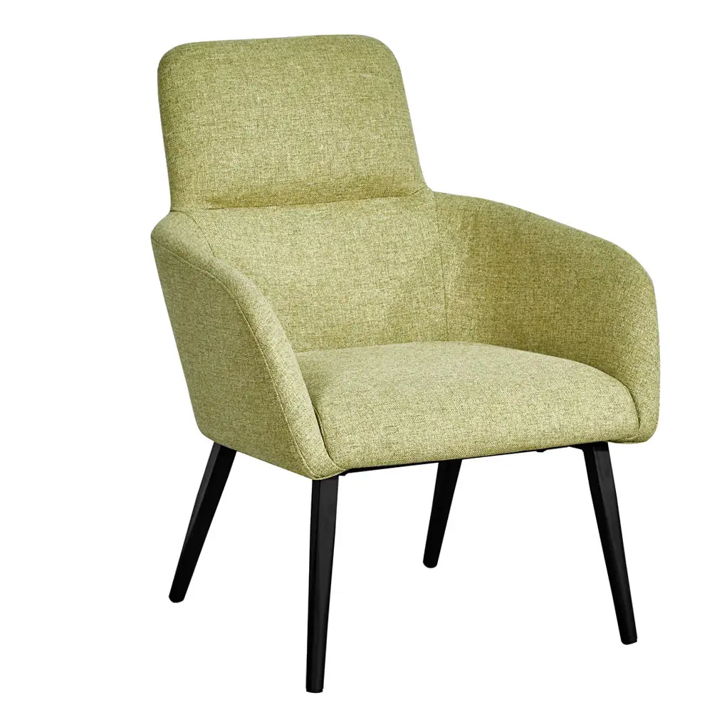 Sofa sudut santai kain Nordik Modern 2023 dengan lengan rendah untuk ruang tamu dan Hotel