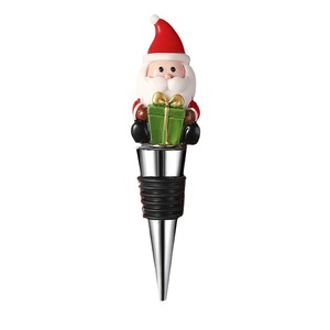 Santa Claus Bottle <b>Stopper</b> Resin Christmas Gift <b>Wine</b> <b>Stoppers</b> Party Decor 4916-1 - Product Image 2
