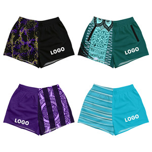 Pantalones Cortos Deportivos Australianos Personalizados con Bolsillos con Cierre, Pantalones Cortos <span class=keywords><strong>de</strong></span> <span class=keywords><strong>Rugby</strong></span> para Hombre y Mujer, para Gimnasio, Pesca, Playa, Piscina, Casuales, <span class=keywords><strong>de</strong></span> 5 Pulgadas - Product Image 5