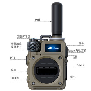 Walkie Talkie G6 5G POC con Batería de 6800 mAh, Dispositivo de Comunicación de Largo Alcance para Exteriores - Product Image 1