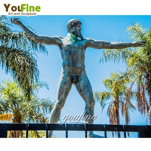 Grande statue de bronze de Poséidon pour jardin extérieur - Product Image 4
