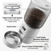 Distributeur automatique de nourriture pour chiens et chats, contrôle par application, minuterie WiFi, grande capacité, facile à nettoyer, personnalisable