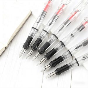 Simple Popular Transparent Plastic Fountain <b>Pen</b> Multiple Writing Diameters Available Promotional Advertising <b>Pen</b> Customizable - Product Image 2
