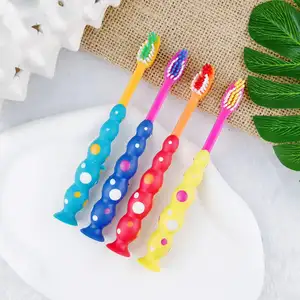 Chinese Manufacturer Children Toothbrush Colorful Design Non-slip Handle Light Toothbrush For Kids