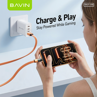 Kabel USB Type C BAVIN 4 Warna CB431 1m 66W 480Mbps Transfer LED Digital Display