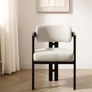 Silla de Comedor de Madera Maciza de Fresno a <span class=keywords><strong>Precio</strong></span> de Fábrica, Silla Tapizada Novak de Estilo Mid-Century para Cafetería - Product Image 1