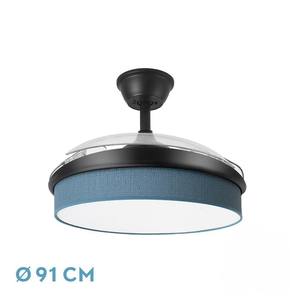 72W DC <b>fan</b>, 91D, 3 blades, 7200lm, 3000-4000-6000K, <b>remote</b> <b>control</b>, memory, timer - ideal for cooling and - Product Image 1