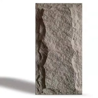Panneau mural 3D en pierre de roche polyuréthane de montagne léger Panneaux muraux de placage en pierre de roche Faux PU