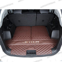 Tapis de coffre de voiture en cuir, doublure de coffre, coussin de bagages, tapis de coffre arrière pour Jetour X70 Plus 2021 2022 2023 2024, accessoires de style
