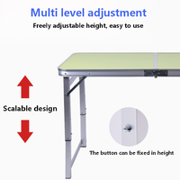 Ensemble de chaises de camping en métal avec table pliante en aluminium |    Meubles d'extérieur robustes pour pique-nique, plage, barbecue, jardin