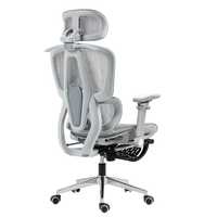 Chaise de bureau ergonomique à dossier haut T606, dossier ergonomique en forme de S, cadre en alliage d'aluminium, soutien lombaire réglable, accoudoirs 4D, 135