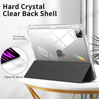 Étui intelligent pour iPad Pro 13 7e génération 2024 Transparent dos clair porte-crayon porte-tablette étui pour ipad pro 13