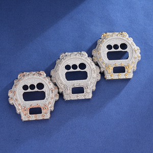 Bijoux fins, <span class=keywords><strong>lunette</strong></span> en moissanite <span class=keywords><strong>pour</strong></span> Gshock Hip Hop GW6900 S925, <span class=keywords><strong>lunette</strong></span> en diamant moissanite glacée, montre en moissanite, <span class=keywords><strong>lunette</strong></span> de montre - Product Image 3
