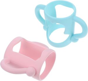 Zeotai - Asas de Silicona para Biberones de Bebés y Niños Pequeños, Paquete de 2, Agarre Suave para Biberones de Cuello Estrecho - Product Image 1