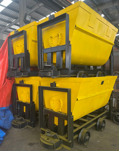 Wagon minier à benne basculante résistant à l'usure pour voies ferrées, capacité 0,55-1,1 m³, utilisé dans les mines de charbon et d'or - Product Image 5
