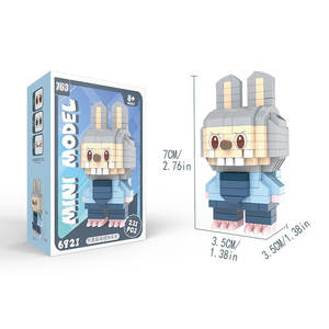 Blocs de construction de poupée de dessin animé transfrontalier compatibles Kidsren's Educational Assembly Toy Gift Small Plastic Particules Sets - Product Image 6