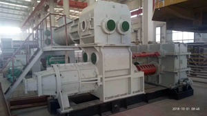 Extrudierende Druck-Bodenziegelmaschine mit Vakuumextruder für Hohl- und Pflastersteine Hoher Sicherheitsgrad - Product Image 2