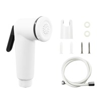 Ensemble de bidet de salle de bain moderne en PP avec petit arroseur floral, robinet de toilette pour femmes, pour le rinçage et le nettoyage