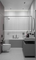 Armoires de salle de bain murales modernes KINO en acier inoxydable carrées avec miroir, garantie 15 ans, utilisation hôtelière, taille personnalisable
