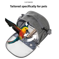 Portable Pliable Oxford Tissu Oiseau Transporteur Sac À Dos Petit Pet Voyage Sac Fermeture À Glissière Nouvel Accessoire pour Perroquet Autres Oiseaux