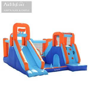 قلعة نطاطة قابلة للنفخ عملاقة مع زحليقة للأطفال - تشمل جهاز نفخ الهواء - Product Image 4