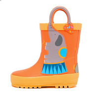 Bottes de pluie pour garçons enfants bottes en caoutchouc imperméables à imprimé animal