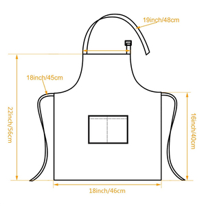 Professional Manufacture Custom Polyester Kitchen Chef <strong>Apron</strong> Commercial Use Printed Logo <strong>Apron</strong> for Cooking <strong>and</strong> Cleaning - Product Image 3