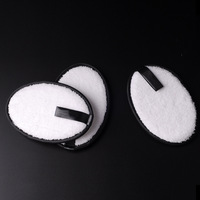 Tampons démaquillants réutilisables écologiques LOGO OEM, éponge de nettoyage du visage lavable, éponge de nettoyage en microfibre