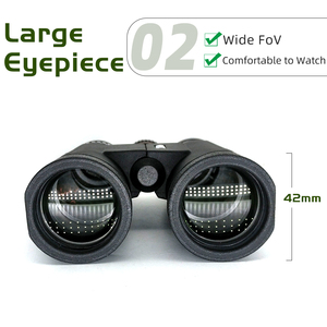 Binoculares Resistentes al Agua 10x42, Telescopio Plegable Compacto y Claro para Observación de la Naturaleza - Product Image 4