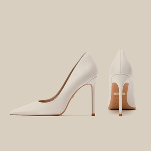 Zapatos de Tacón de Aguja de Piel de Oveja Suave para Mujer, Punta Fina, Color Sólido, Novedad 2025, Primavera Verano Otoño, Combinables con Todo, Color Nude, Profesionales, 8/6/10cm - Product Image 4