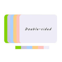 Tableau magnétique en plastique coloré effaçable à sec personnalisé mini A4 tableau blanc MDF avec mini tableau blanc coloré et collant