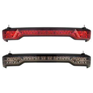 HCMOTORKU Sac de Selle Arrière pour Moto <span class=keywords><strong>King</strong></span> Tour Trunk Pack avec Clignotant et <span class=keywords><strong>Feu</strong></span> Stop LED pour Harley Touring Road Electra Glide 14-25 - Product Image 1