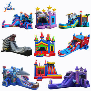 Opblaasbaar springkasteel met waterglijbaan voor kinderen en volwassenen - Product Image 3