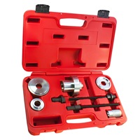 Kit de Herramientas para Extraer Bujes de Eje Delantero, 8 Piezas, Acero al Carbono Medio, Plateado, 35x24x9cm, Garantía de 6 Meses, para VW Polo 9N