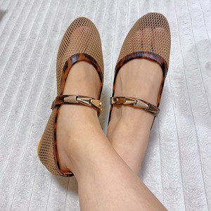 <span class=keywords><strong>Ballerine</strong></span> da Donna, Sandali Estivi e Primaverili <span class=keywords><strong>con</strong></span> Fibbia Singola e Design a Punta Aperta per Scarpe da Donna - Product Image 2