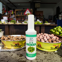 1L Fles Olie Sap Met Mandarijnsmaak Melkthee Ingrediënten, Tapiocaparels En Siroop, Voeg Sap Toe Om Melkthee Te Maken