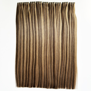 2025 qualité supérieure vierge 100 Extensions de cheveux humains Double dessiné Invisible ruban adhésif Piano mixte couleur en surbrillance - Product Image 2