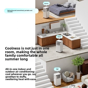 <b>Portable</b> Fixed Frequency Air Conditioner Cooling Heating Compact All-in-One <b>AC</b> <b>Unit</b> Timer Remote Control No Installation Compact - Product Image 5