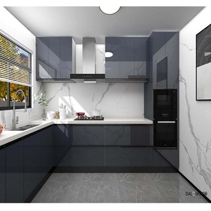 Balom economico <span class=keywords><strong>bianco</strong></span> grigio armadio da <span class=keywords><strong>cucina</strong></span> controsoffitto armadio da <span class=keywords><strong>cucina</strong></span> a forma di u <span class=keywords><strong>cucina</strong></span> modulare - Product Image 3